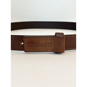 Carhartt Leather Belt Logo Size 42